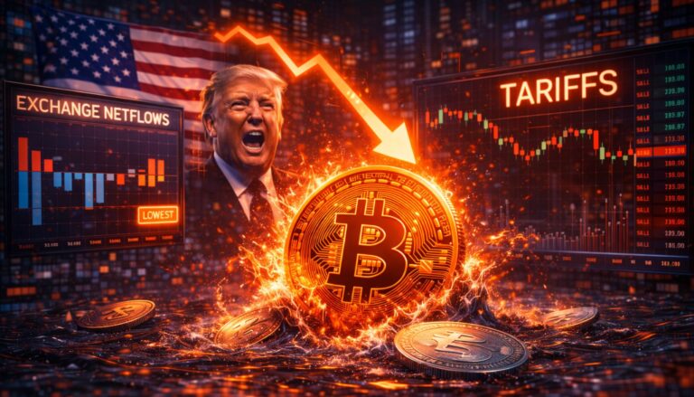 Trump Tariffs Fuel Bitcoin’s Risk-Off Correction: Exchange Netflows Hint At Short-Term Selling