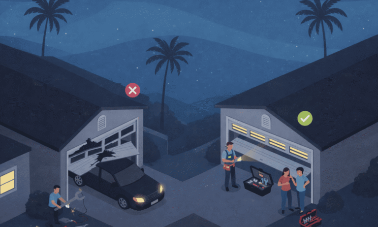 Why Hiring a Licensed Garage Door Repair Technician in Los Angeles Actually Matters