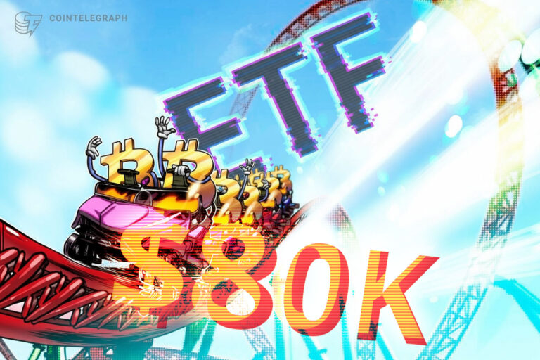 Bitcoin Slips Below $80K As Spot ETF Inflows Top $1B