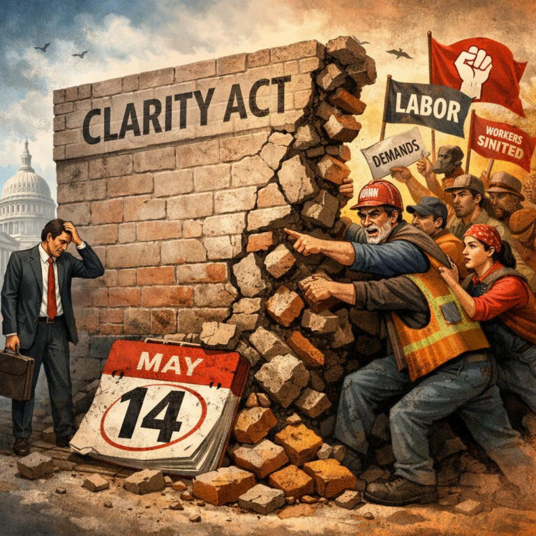CLARITY Act Hits Another Wall—Labor Unions Demand Changes Ahead Of May 14
