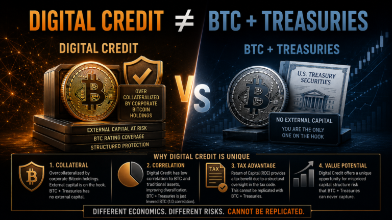 Digital Credit Cannot Be Replicated With Bitcoin And Treasuries